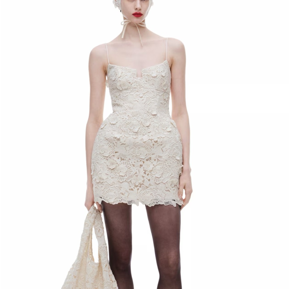 Magda Butrym x H&M Floral appliqué dress